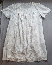Vintage Barbizon Nightgown and Robe Set Sheer Floral Lace Trim Cottagecore XL