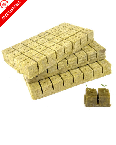 Dproots 2in rockwool - rockwool, cubes