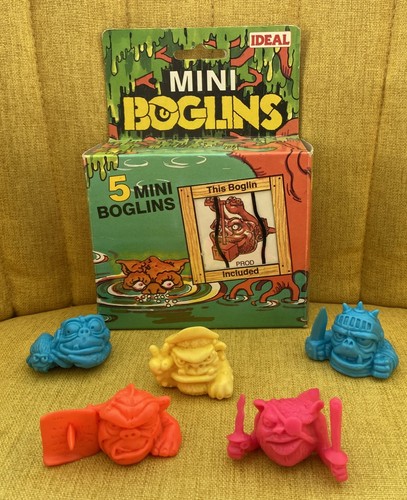 Mini boglins with box - mini, vintage