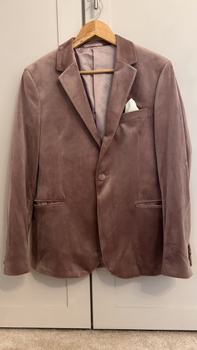 Moss bros blush pink velvet - bros,