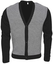 Relco Mens Black White Check