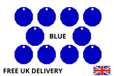 Shopping Trolley Token £1 Reusable Acrylic Trolley Coin - Pack of 10 - Blue
