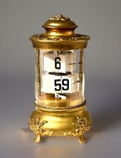 Stunning Rare Plato Flip Carriage , Mantel clock In Beautiful Working Condition