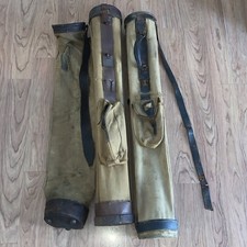 Rare Antique Stove Pipe (Stovepipe) Golf Bag for Hickory Shaft Clubs Lot Of 3