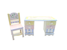 Dolls house dressing table and - house,