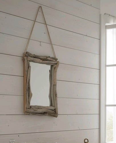 Handmade driftwood wall mirror - driftwood,