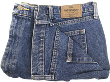 Wrangler Authentic Jeans Blue Mens Waist 44/46" x Leg32" Straight Used EBSK4640