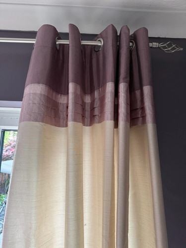 Lilac cream faux - faux, silk