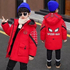 NEW Kids Boys Spiderman Hooded