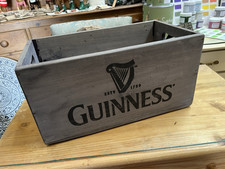 LARGE GUINNESS STORAGE BOX CRATE MADE FROM RECLAIMED TIMBERS 36x20x18cm