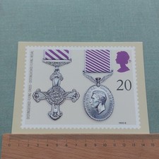 Vintage Postcard Gallantry (Distinguished Flying Cross and Medal)