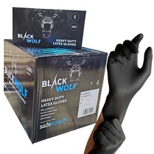 Black Latex Gloves Powder Free
