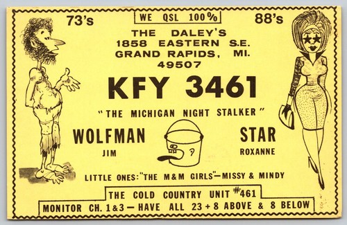 Vintage qsl card kfy - card,