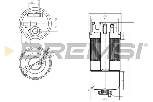 Fuel filter fits audi - filter, b5