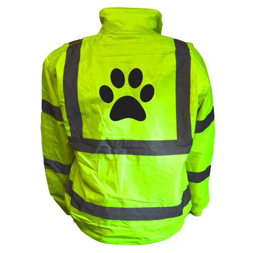 Dog paw high visibility - high, bomber