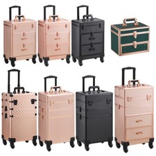 Nail Technician Makeup Trolley Beauty Cosmetic Hairdressing Train Case Storage