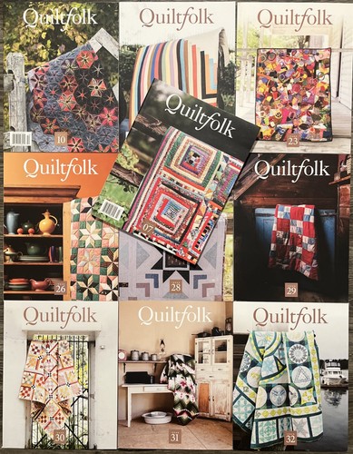 Lot quiltfolk magazines - of,