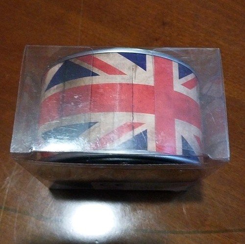 Union jack clock tin can - jack, in