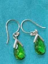 Sterling Silver and Peridot earrings
