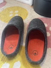 ISOBAA Merino Wool Slippers smoke/orange EU 42 UK 8 size runs small suit UK7