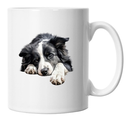 Border collie mug sleeping - collie,