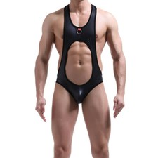 Mens Underwear Faux Leather