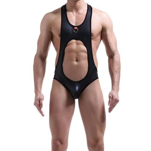 Mens underwear faux - underwear, leather
