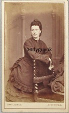 CDV ELEGANT LADY AT CHAIR