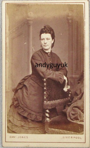 Cdv elegant lady chair - elegant,