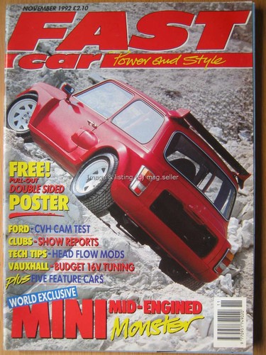 Fast car november 1992 mini - fast,