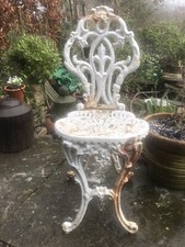 Coalbrookdale Style Cast Iron Garden Chair French Foundry 19th Century