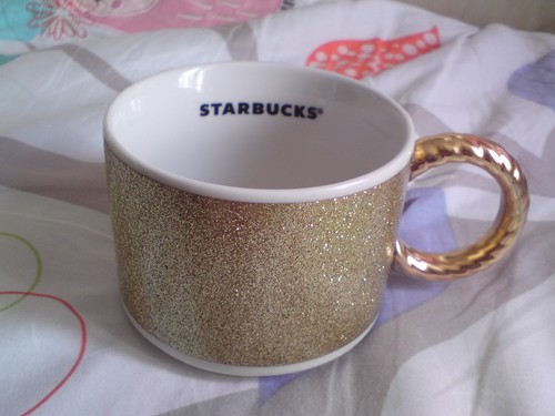 Starbucks gold glitter - starbucks,