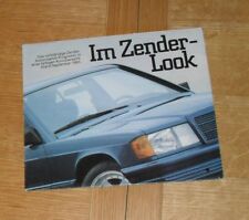 Zender Brochure 1985 VW Golf Mk1 Mk2 Polo Scirocco Mercedes SL - German Text
