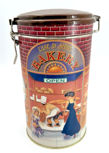 Bakery bread box tin canister - box,