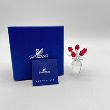 Swarovski Crystal Red Rose Six