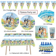 Bluey party tableware set