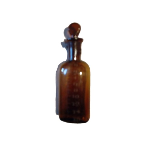 Vintage amber glass pharmacy - amber,