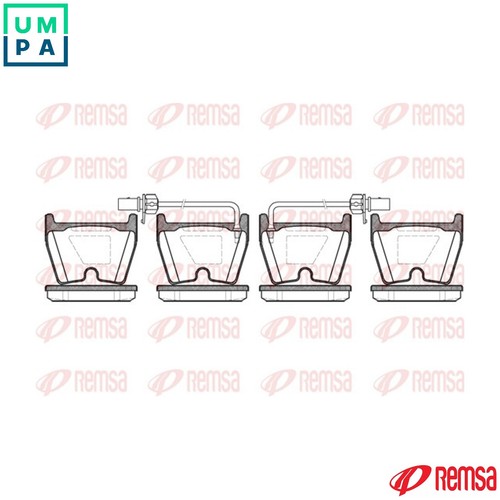 Brake pad set disc - set,