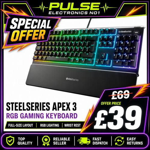 Steelseries apex gaming - steelseries, 3