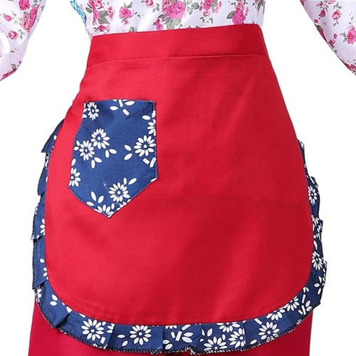 Ruffled waist apron flower - waist,