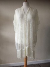 LACE WAISTCOAT WITH FRINGE