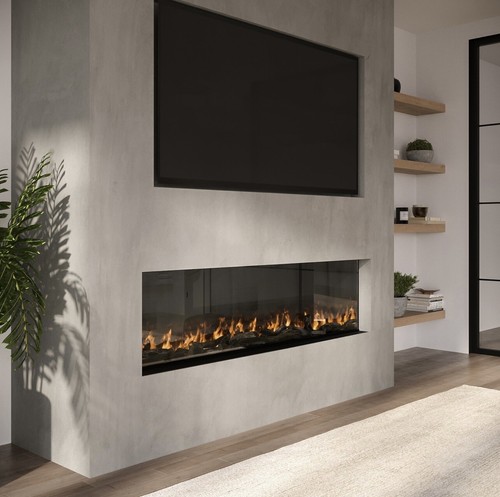 Media wall inset electric - wall,