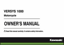 Kawasaki Owners Manual Book 2015 VERSYS 1000