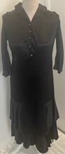 Vintage 1920s Flapper Dress  ‘mourning’ Style…handmade In France - Size 12