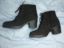 Girls Black Swede Boots I.D