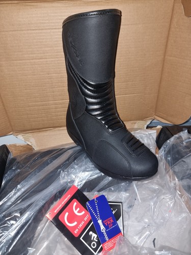 Rextek motorcycle boots - , black