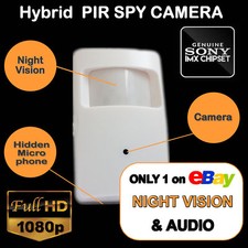 covert CCTV  2.4MP Camera PIR STYLE Night VISION Audio Easy Adjust Housing