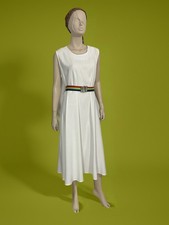 White Cotton Linen Shiift