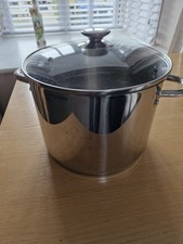 Stainless Steel Cooking Pot and Lid  Large