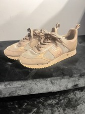Emporio Armani Beige Trainer Shoes Size 5.5 UK